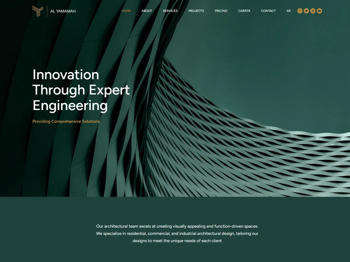 Alyamamah Engineering website