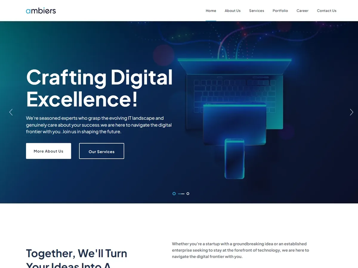 Ambiers website