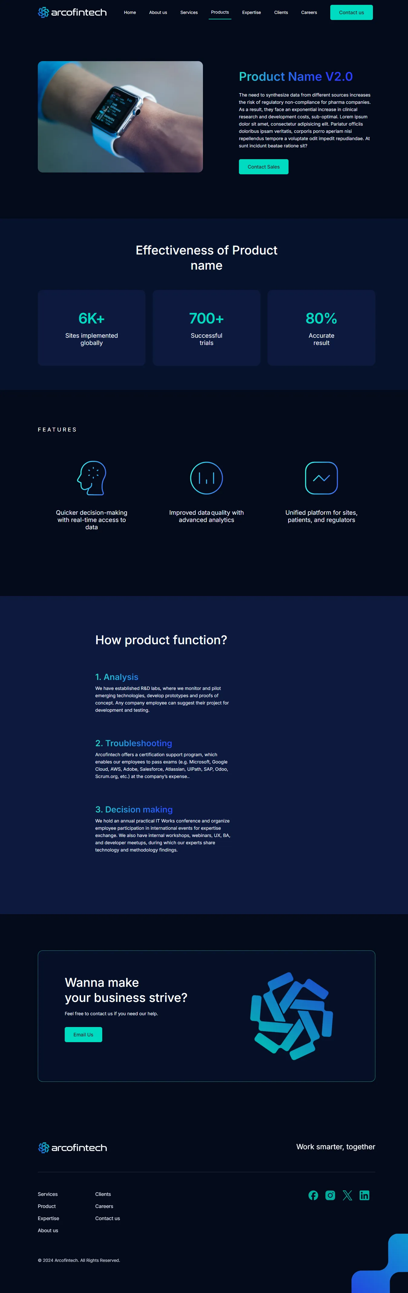 Arcofintech, screen 5