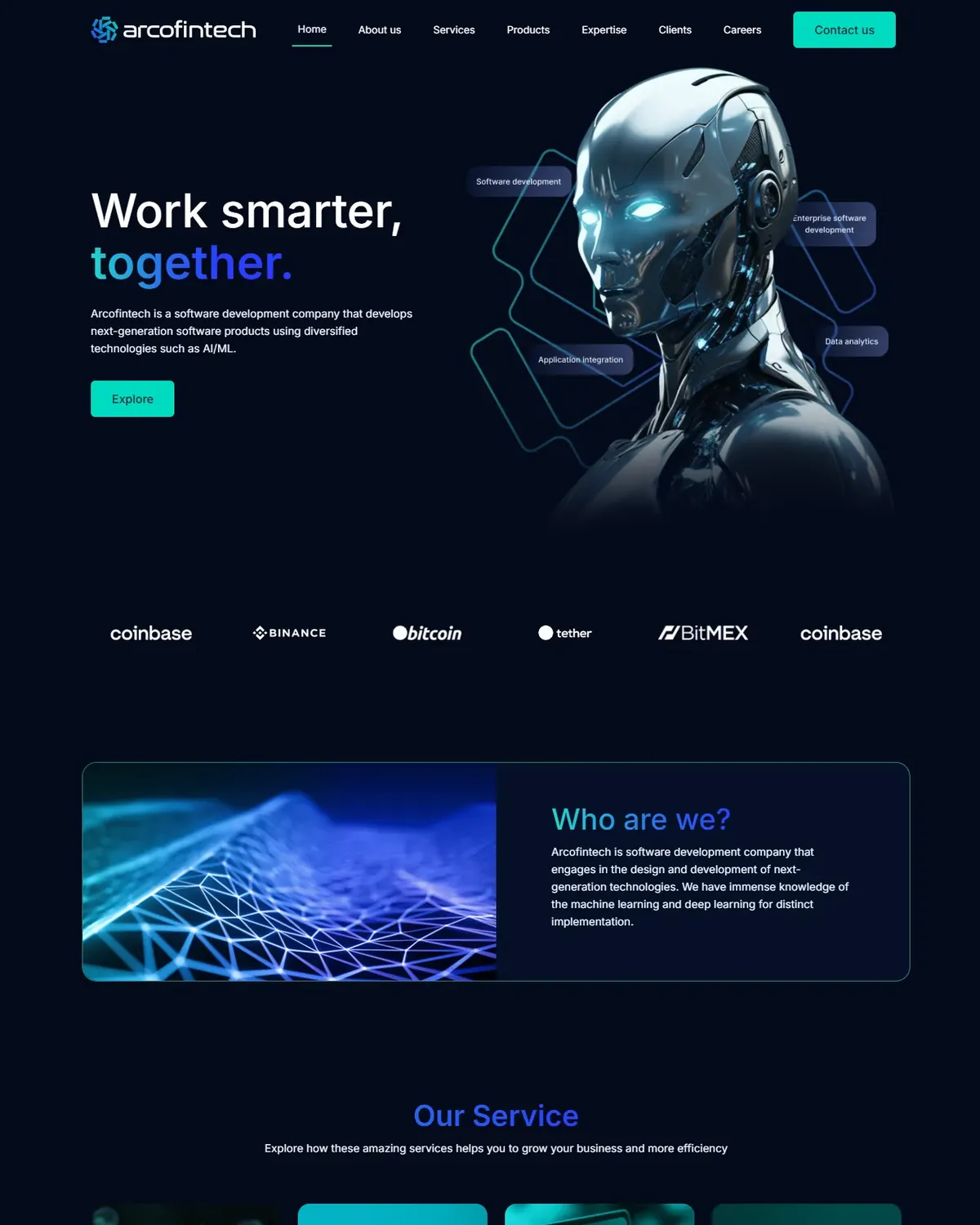 Arcofintech website