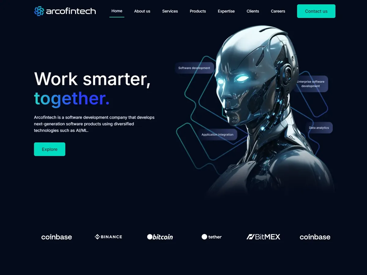Arcofintech website