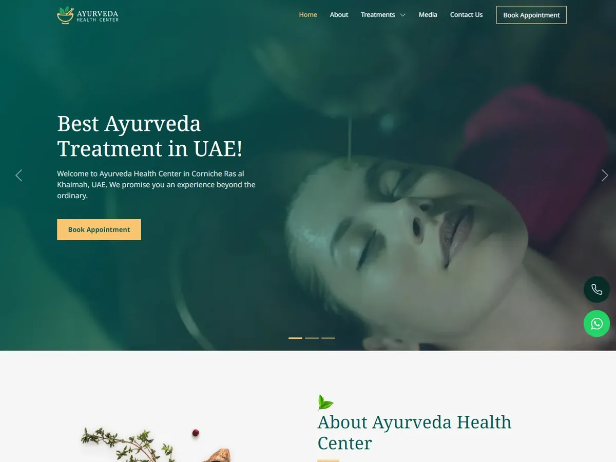Ayurveda Health Center website