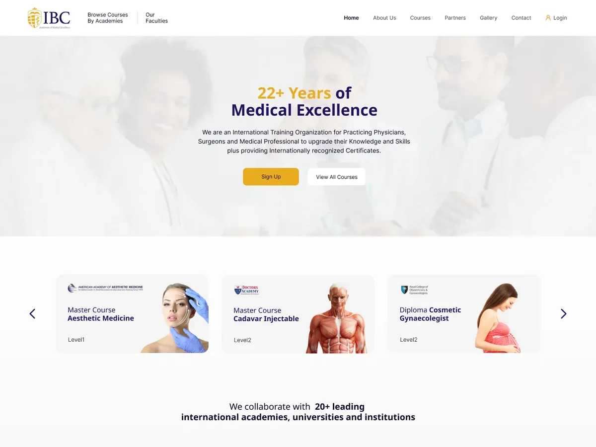 IBC Medical Group website