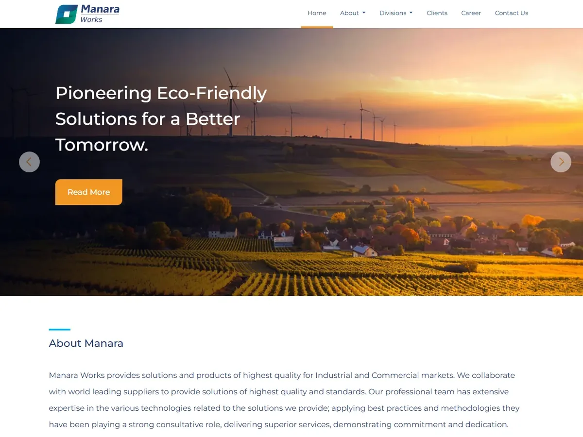 Manara Works website