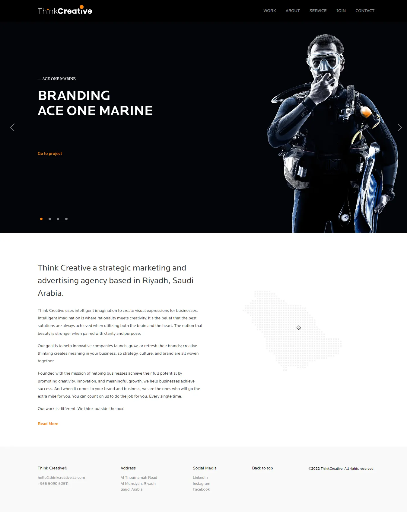 ThinkCreative, screen 1