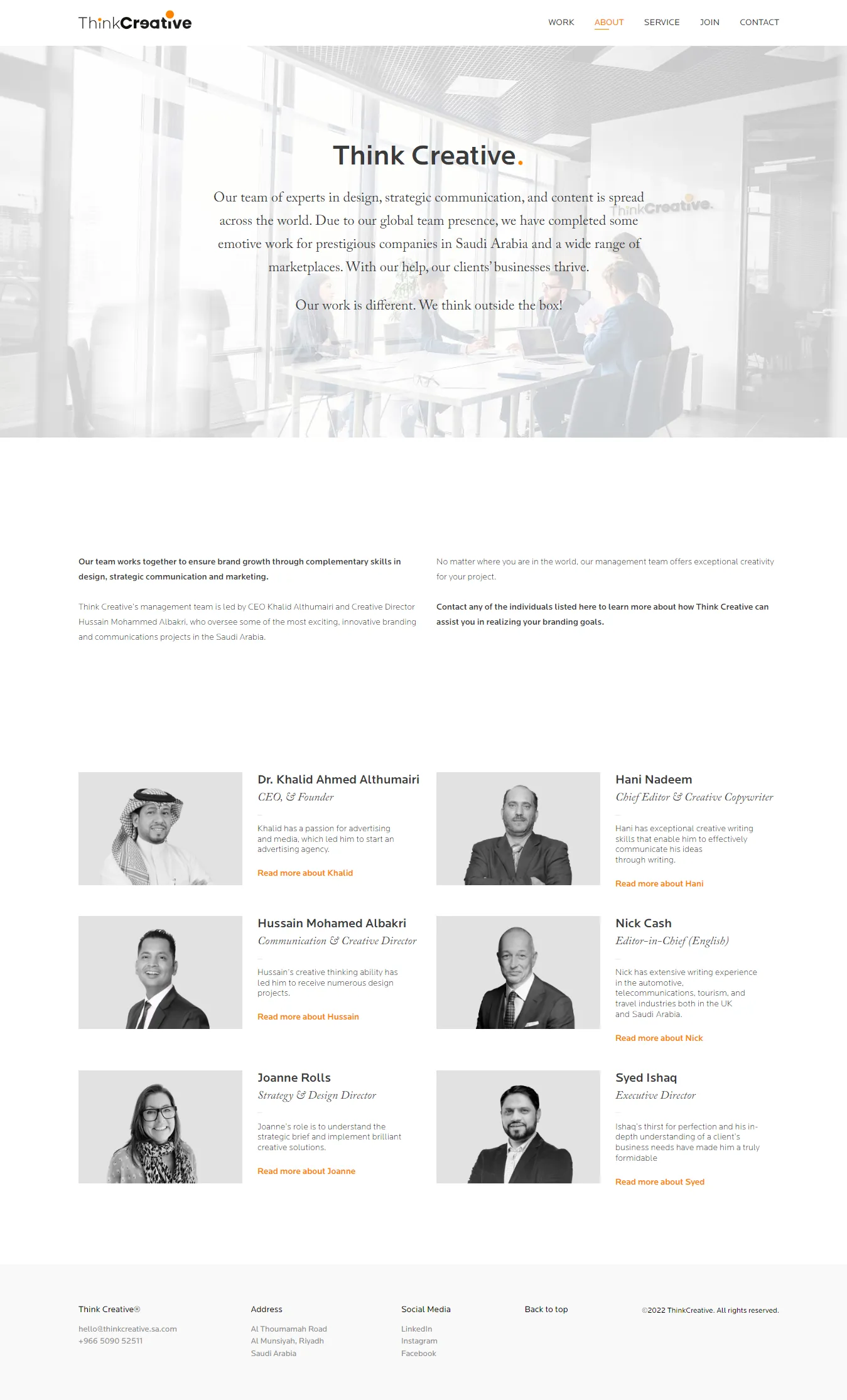 ThinkCreative, screen 4