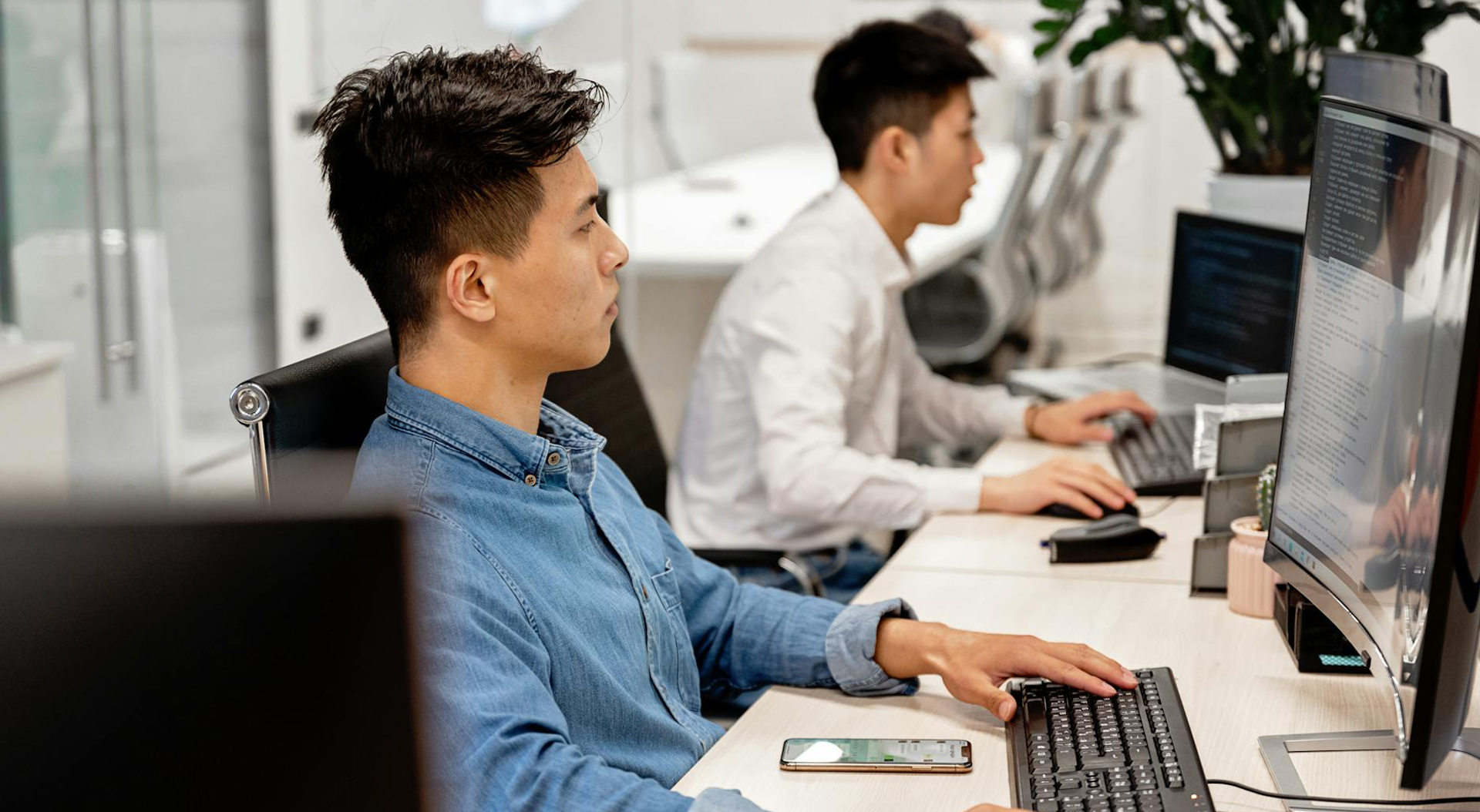 person using computer